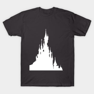 Magic Castle Silhouette Paris Millennial Pink T-Shirt